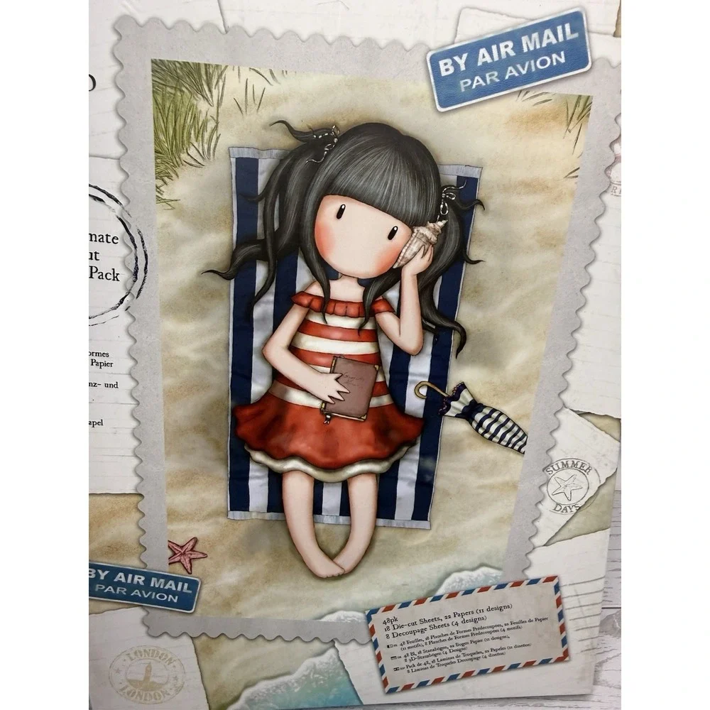 Santoro Gorjuss Tri Fold A4 Ultimate‎ Die Cut and Paper Pack Postal Theme NIB